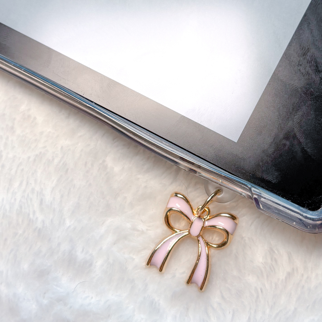 Light Pink Bow kindle charm