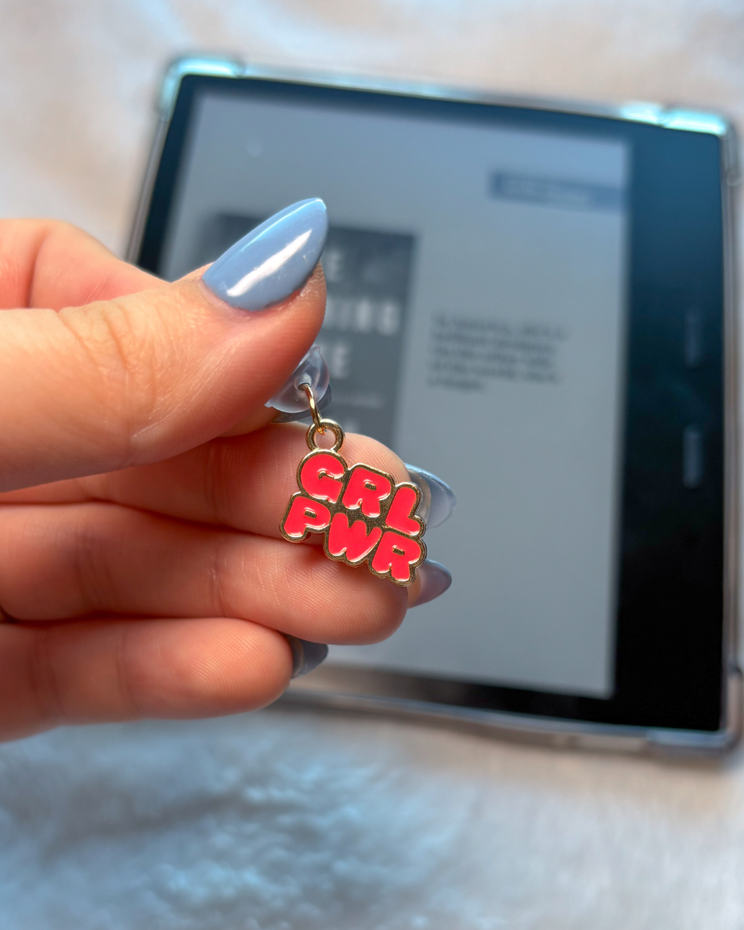 GRL PWR kindle charm