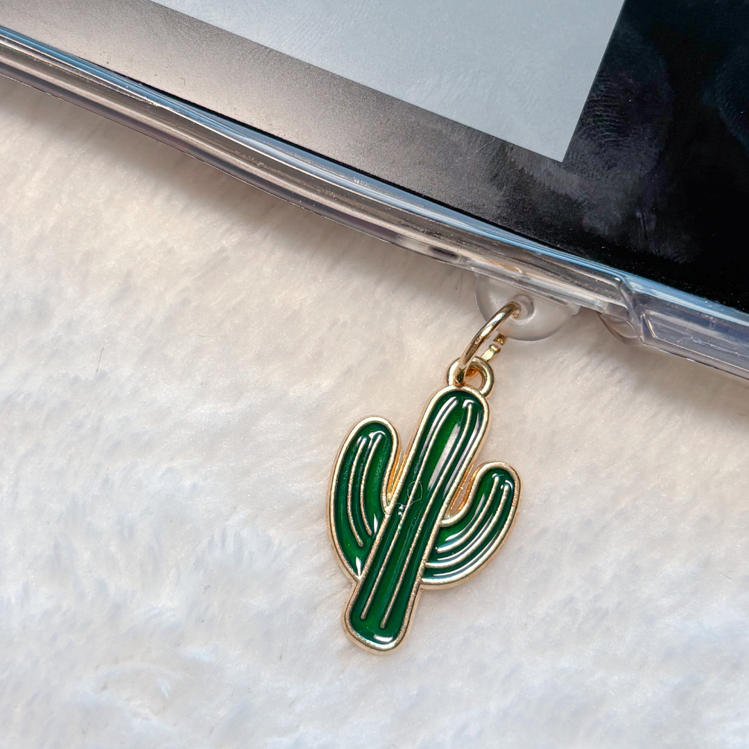 Cactus kindle charm