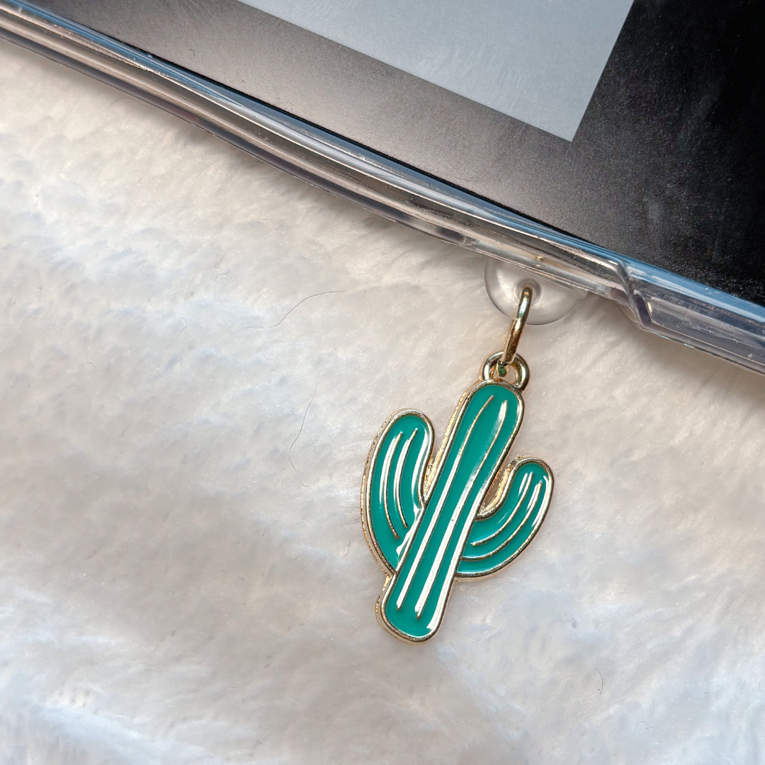 Cactus kindle charm