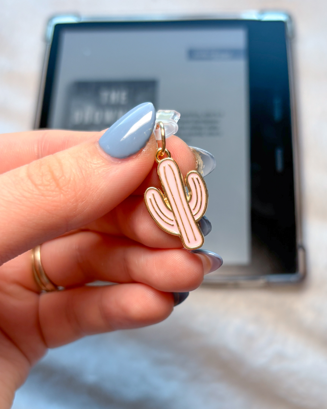Cactus kindle charm