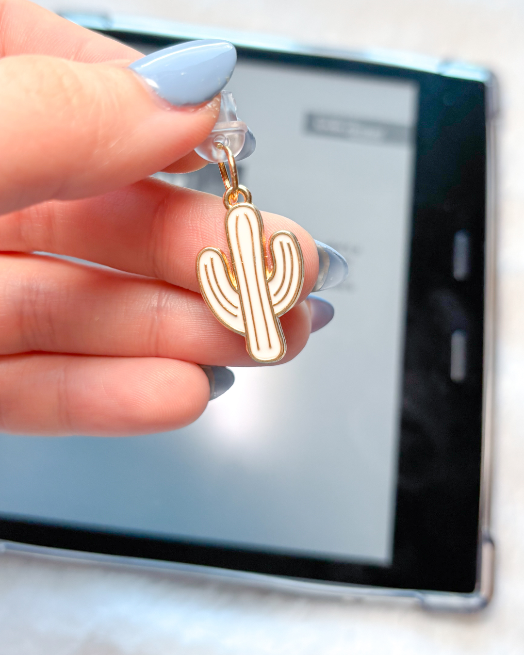 Cactus kindle charm