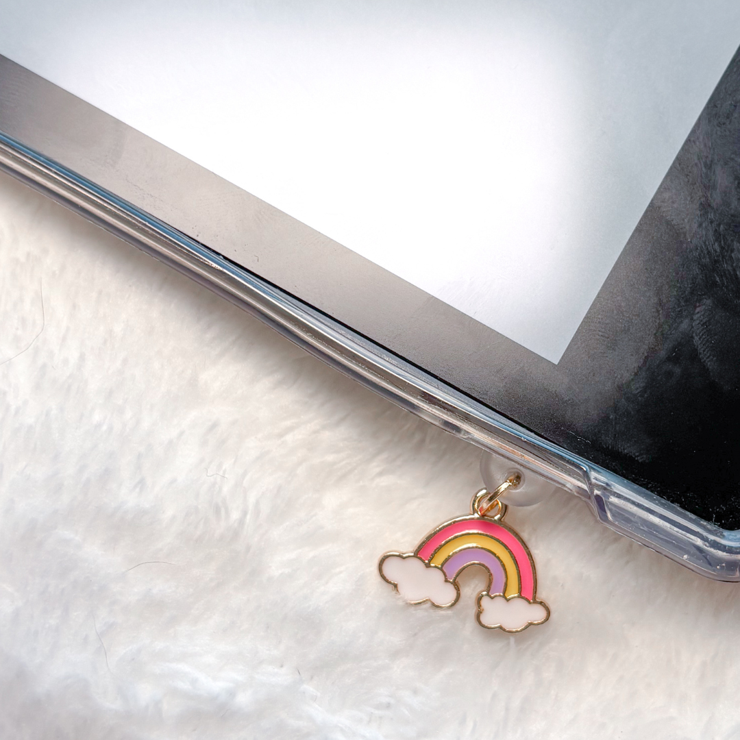 Rainbow kindle charm