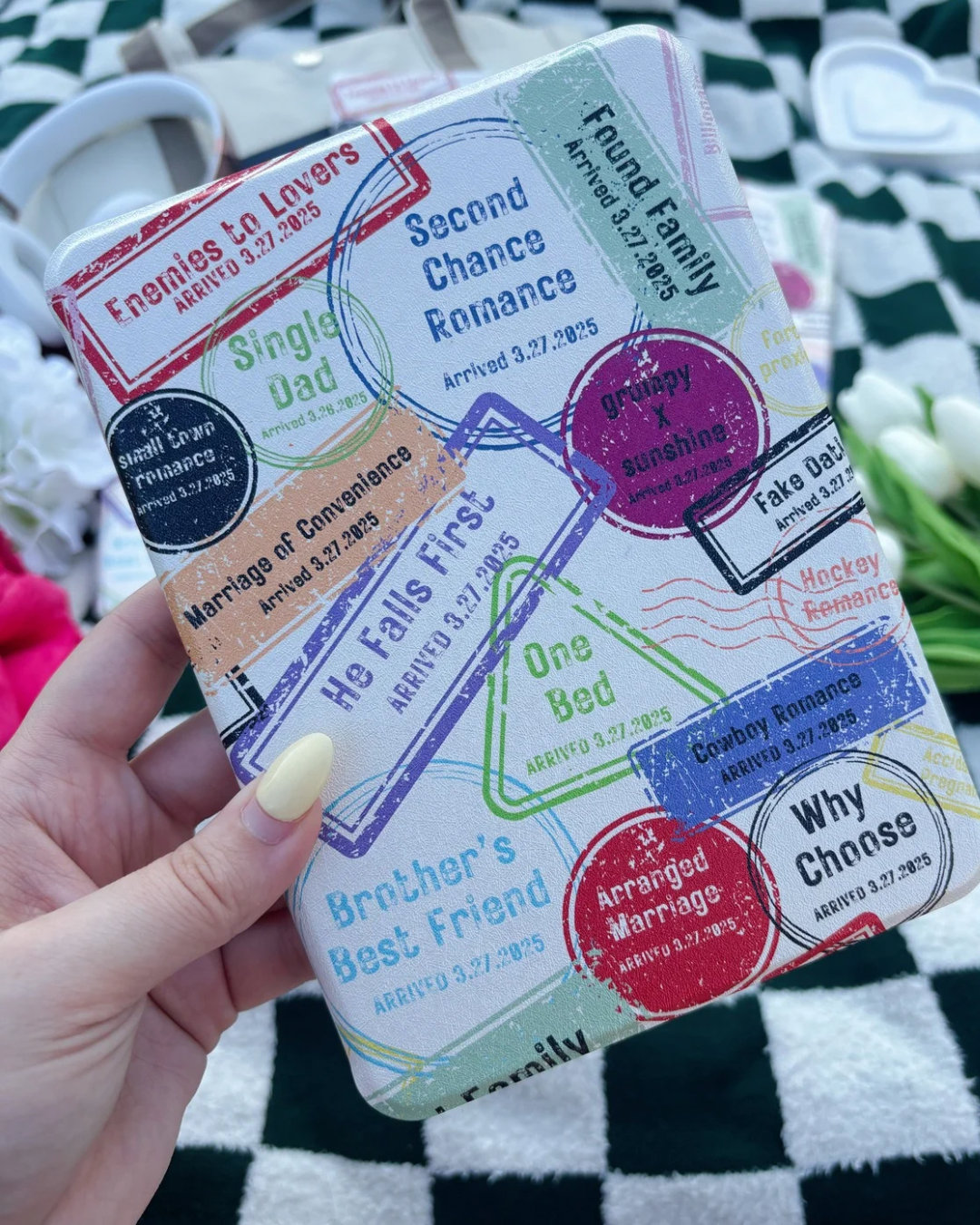 Book Trope Stamps Kindle Case