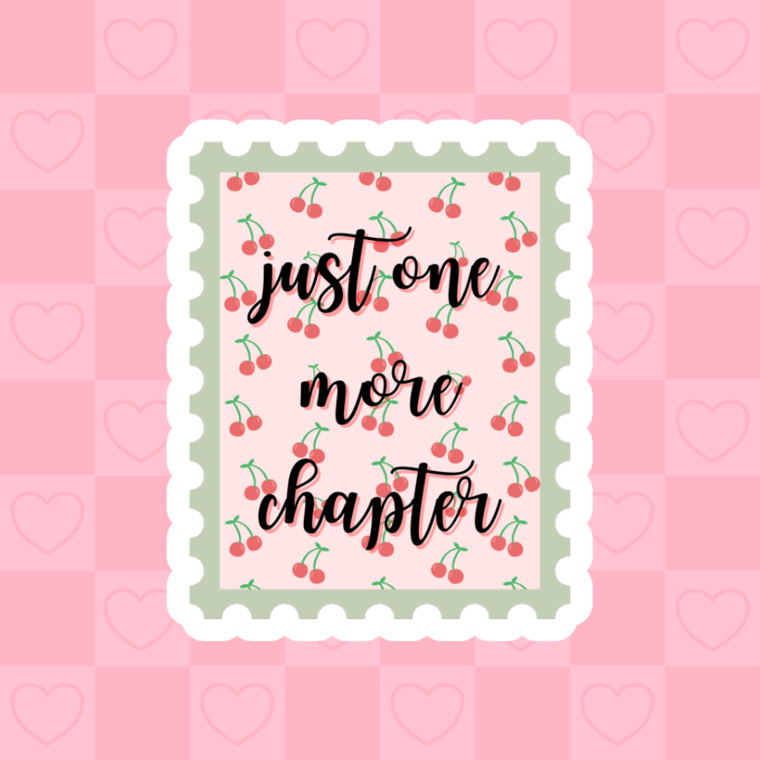 Just One More Chapter (Cherry) Sticker