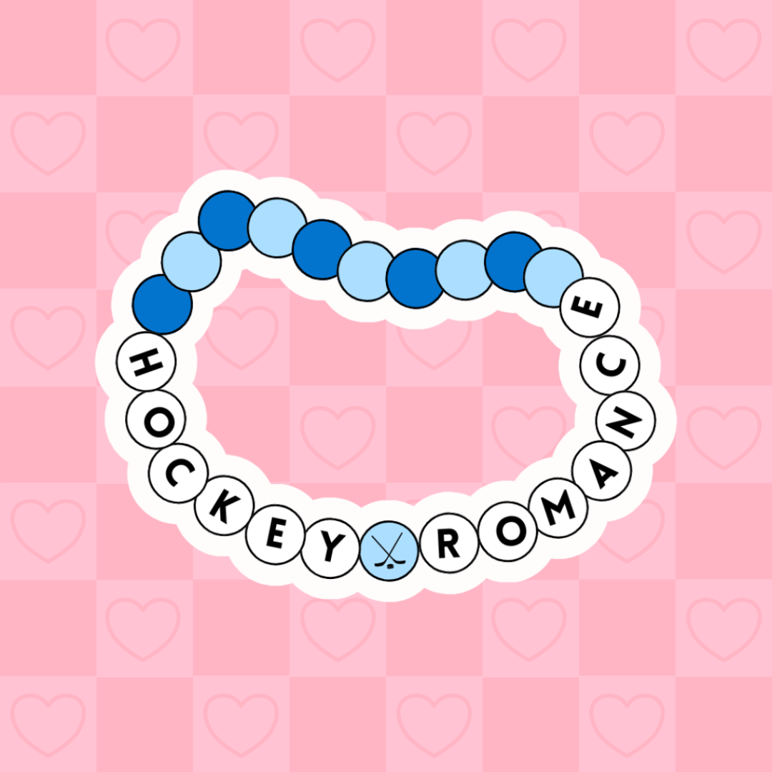 Hockey Romance friendship bracelet sticker
