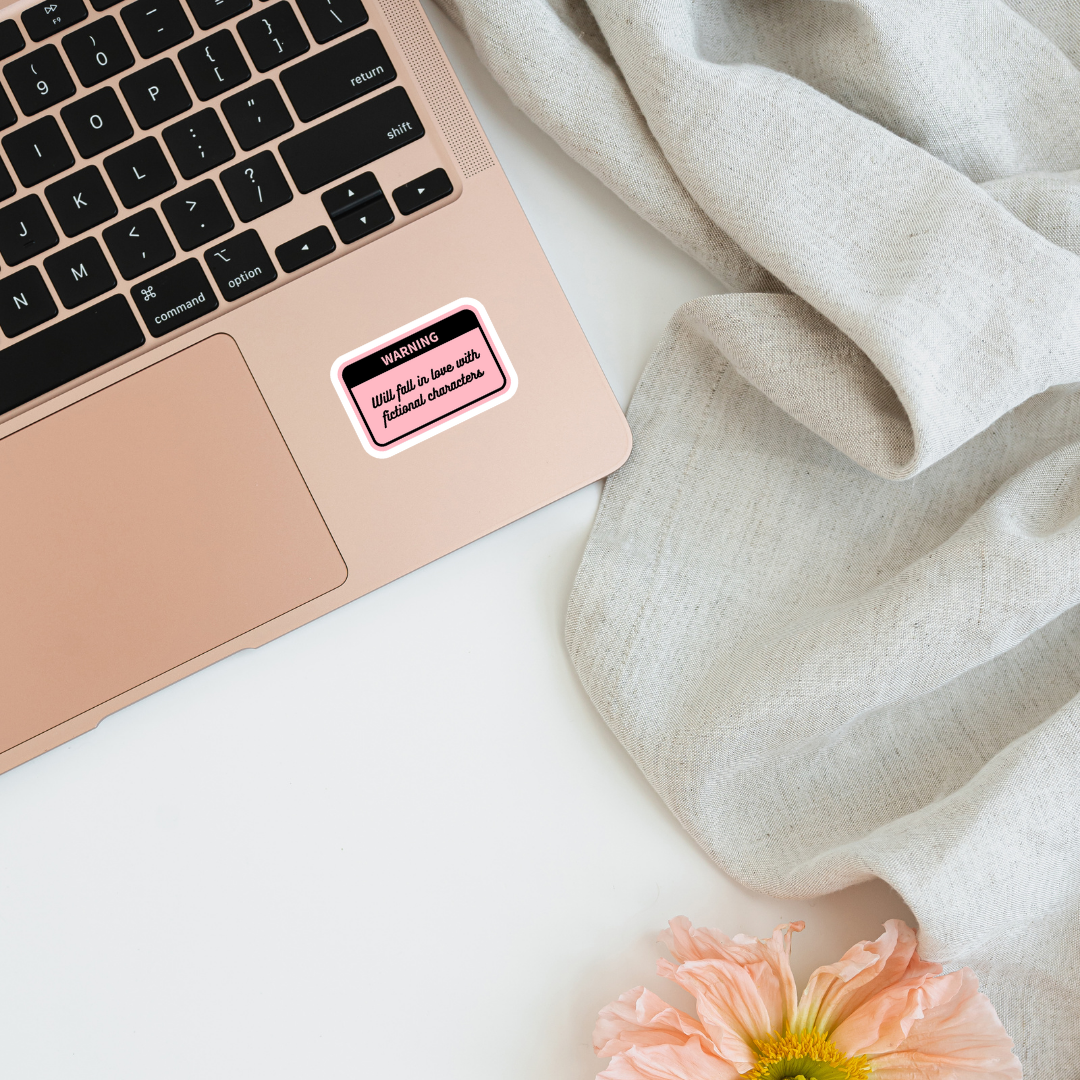 Warning: Will Fall In Love With Fictional Characters sticker