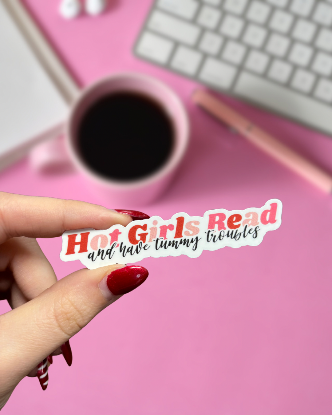 Hot Girls Read sticker