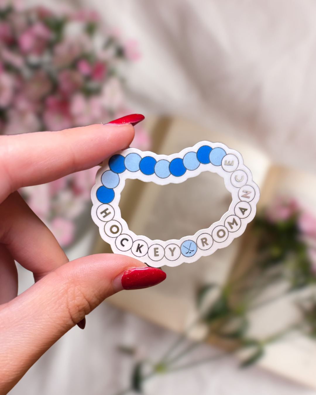 Hockey Romance friendship bracelet sticker