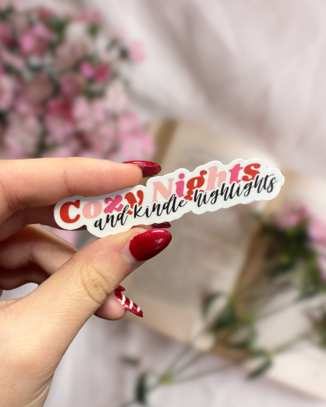 Cozy Nights & Kindle Highlights sticker