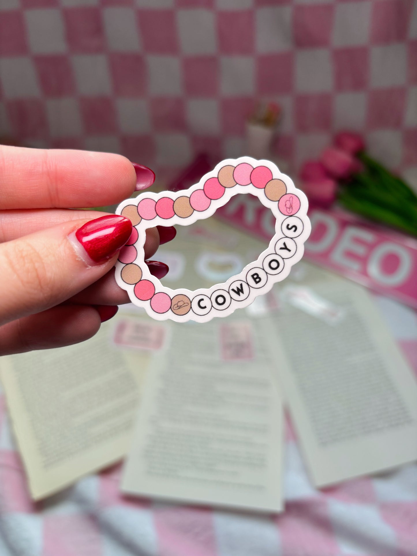 Cowboys friendship bracelet sticker