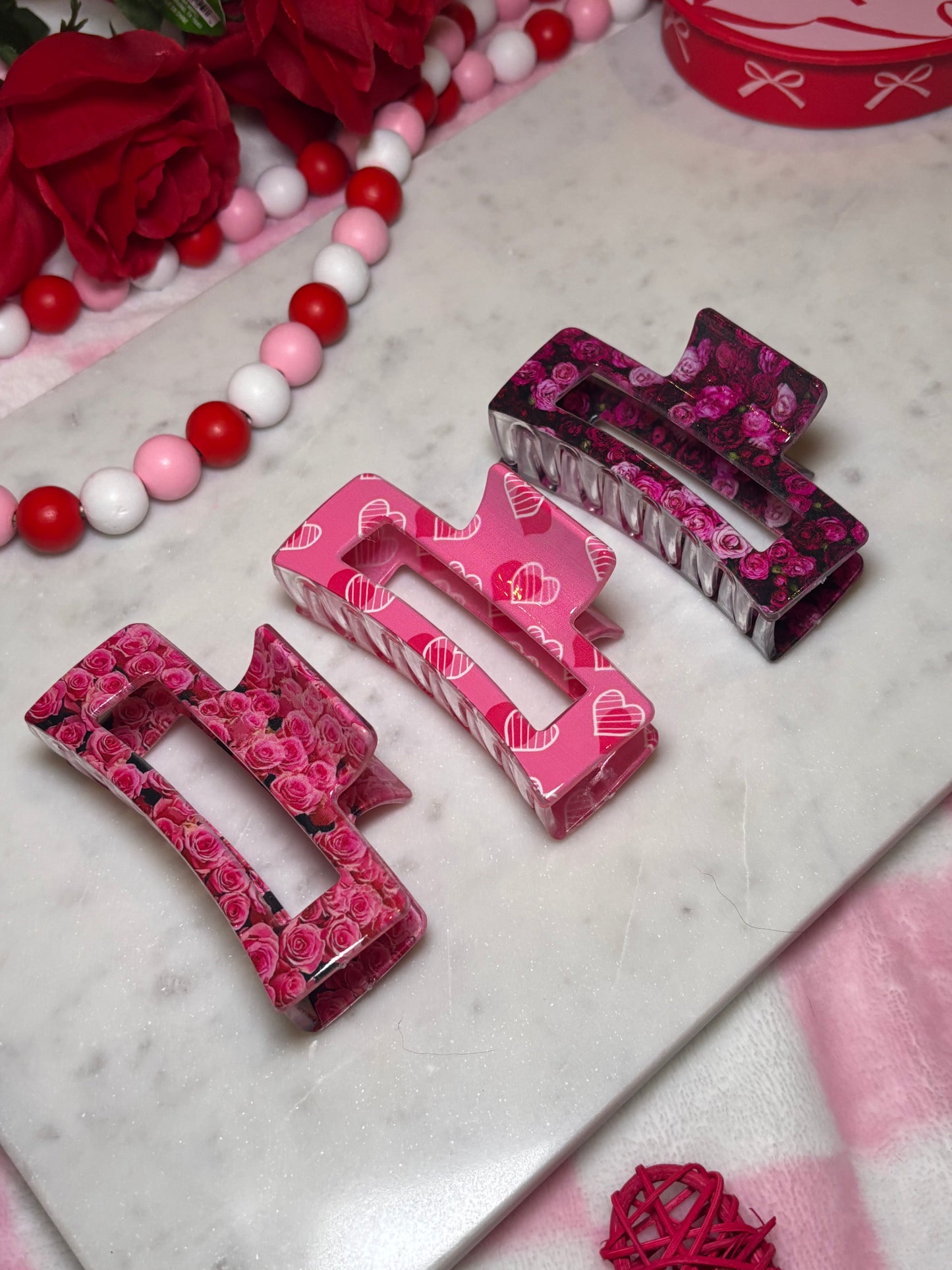Valentine's Day Claw Clips