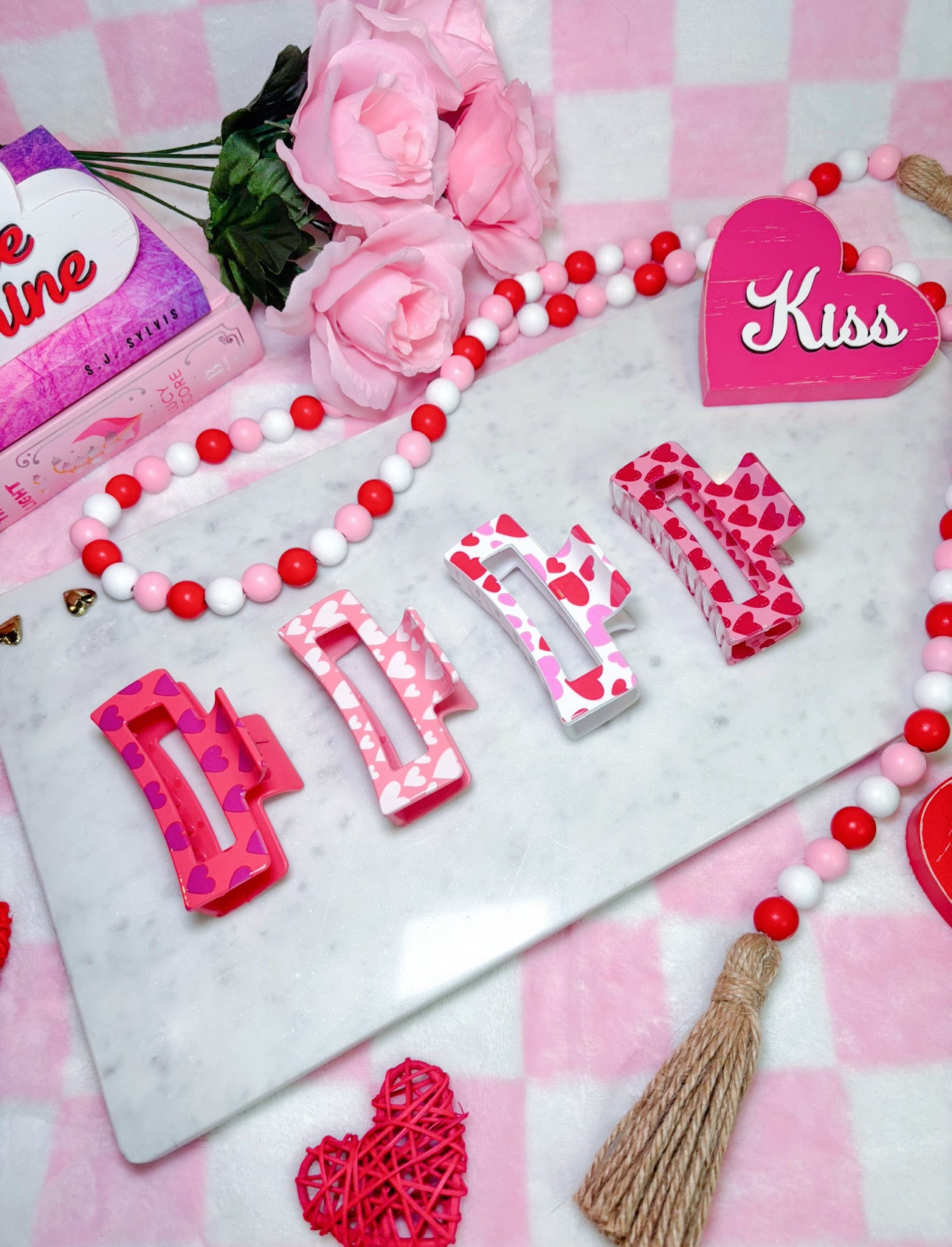 Valentine's Day Claw Clips