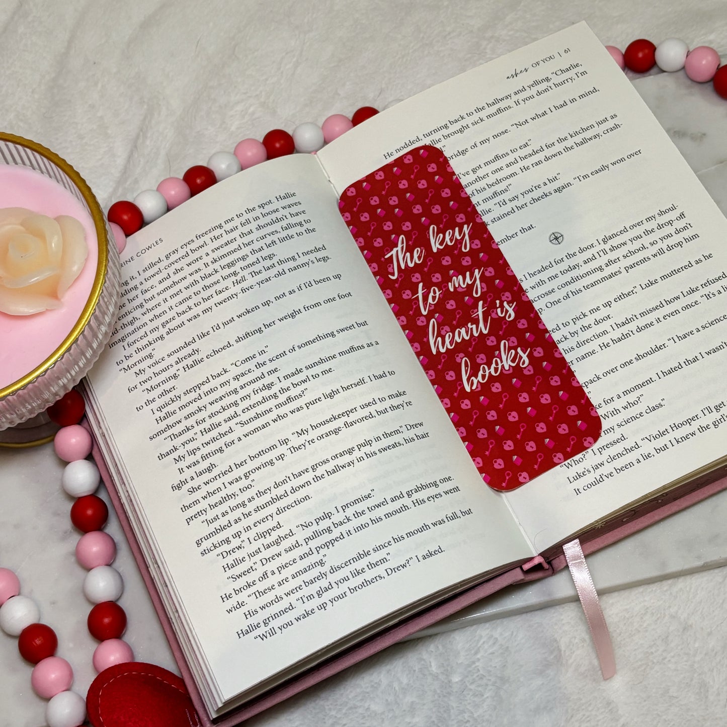 The Key To My Heart is Books Bookmark