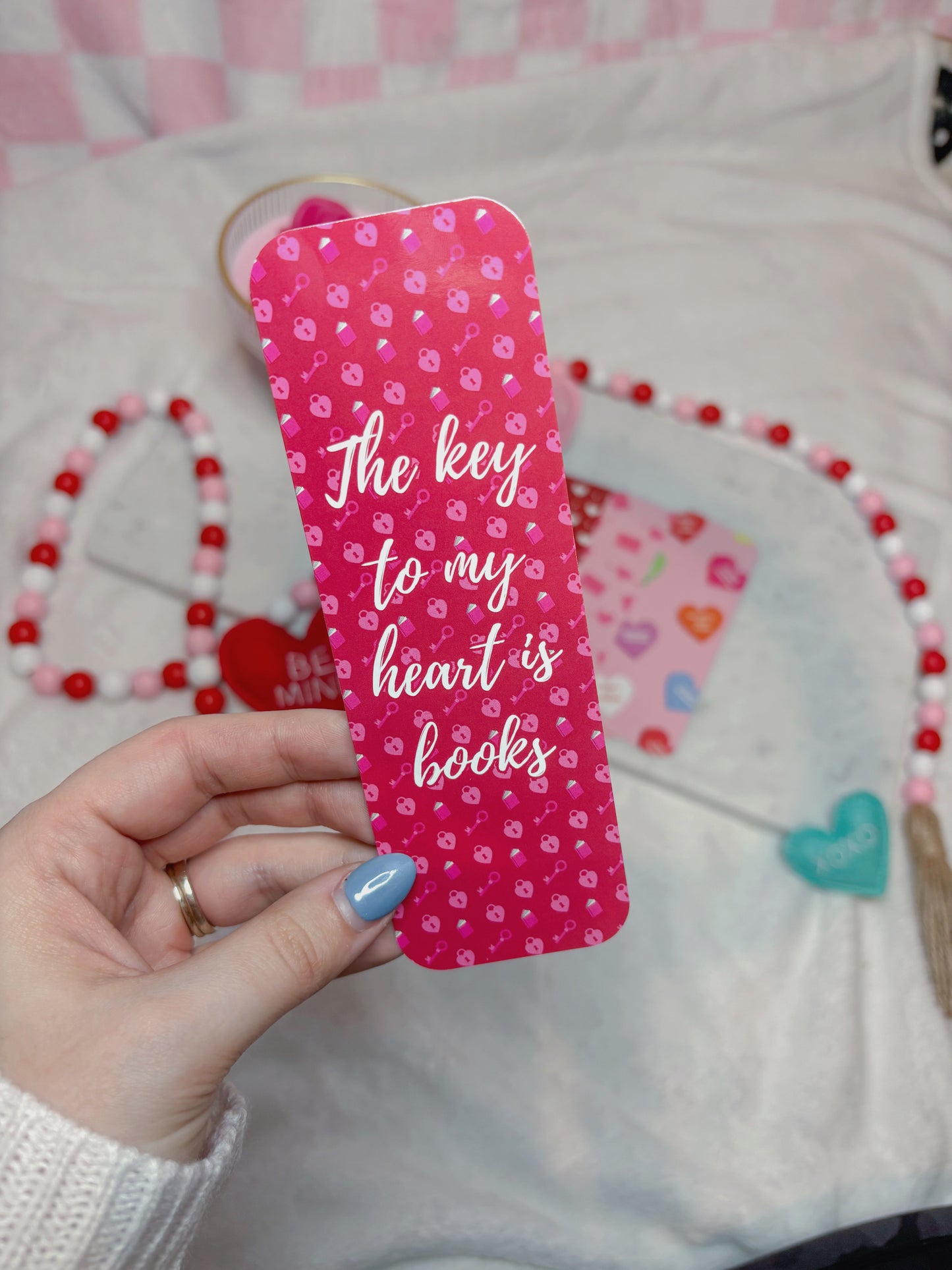 The Key To My Heart is Books Bookmark