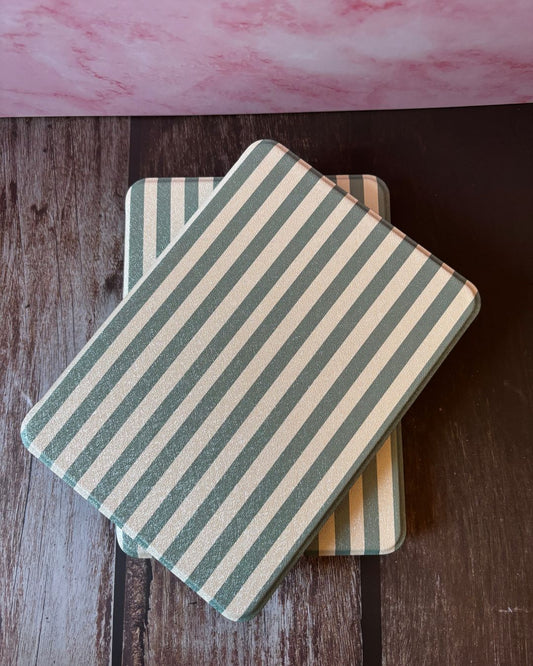 Sage & Stripes Kindle Case